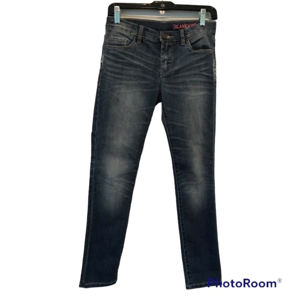 BlankNYC Blue Faded Straight Leg Jeans size 27